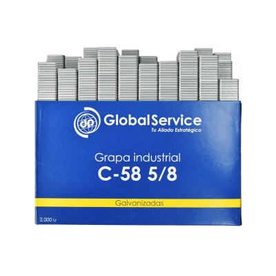 Grapa C-58 5/8" Galvanizada para Cierre de Cajas